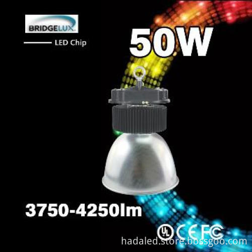 Industrial light Bridgelux chip 50W LED high bay light
